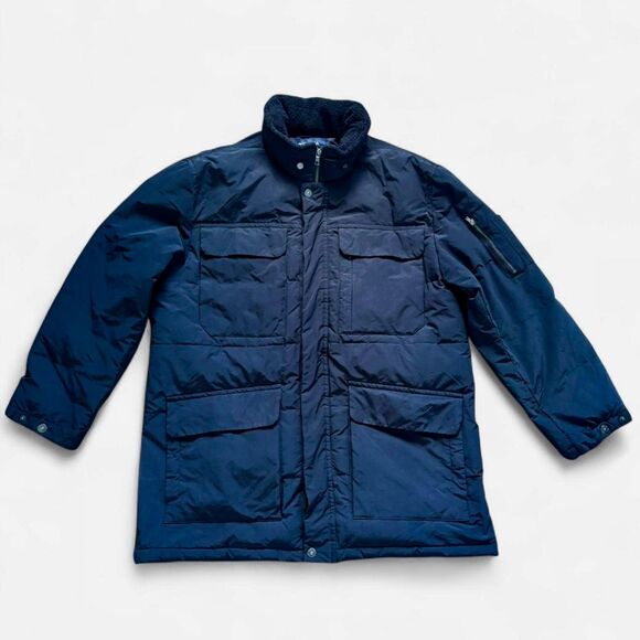 Nautica Insulated Winter Parka with Hood & 4 Pockets, True Black Men's XXL - Picture 1 of 15